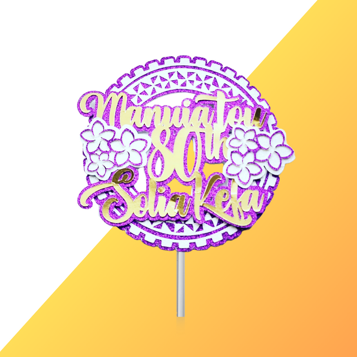 Polynesian Style Cake Topper#12