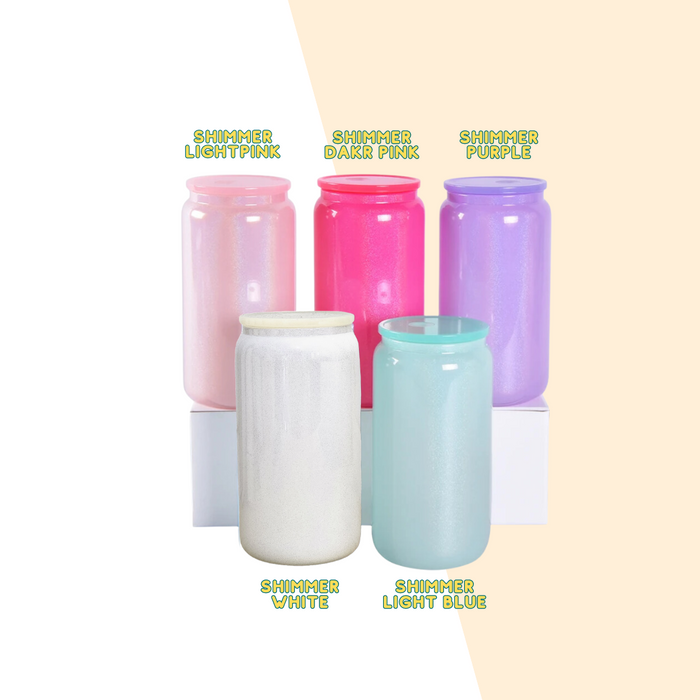 Shimmer Glass tumbler Blank