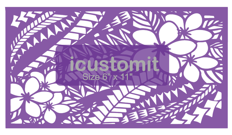 Polynesian Cake Stencil #11