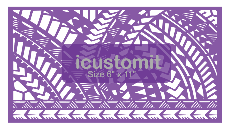 Polynesian Cake Stencil #13