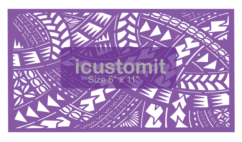 Polynesian Cake Stencil #15