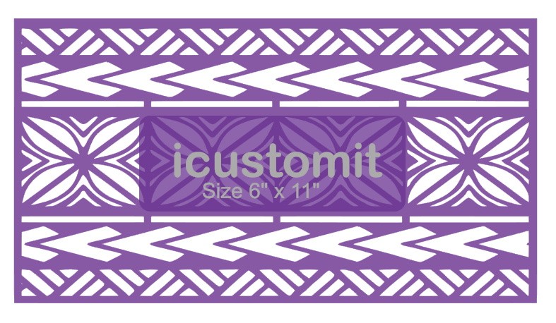 Polynesian Cake Stencil #18