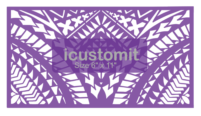 Polynesian Cake Stencil #19