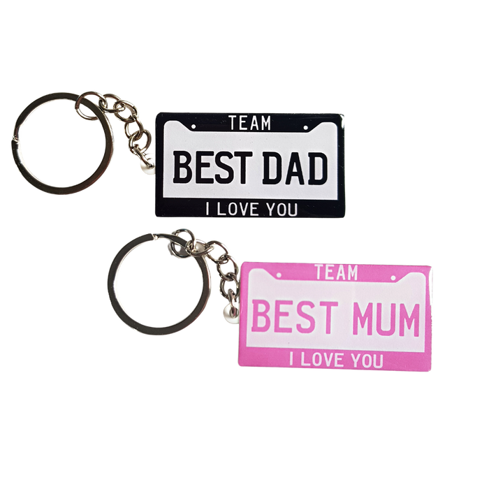 Personalized Number Plate Key Chain