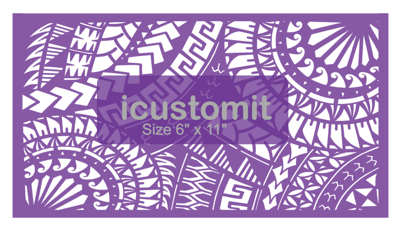 Polynesian Cake Stencil #20