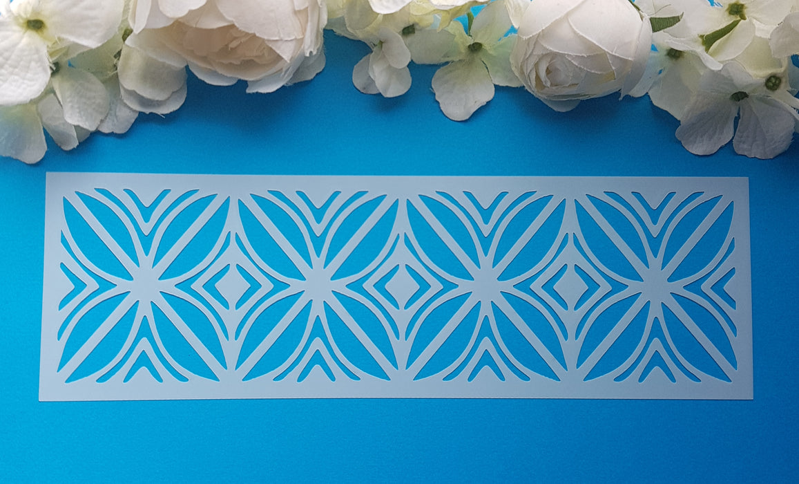 Polynesian Cake Stencil Border#2