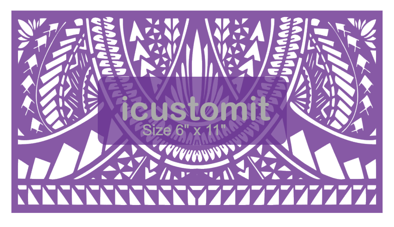 Polynesian Cake Stencil #21