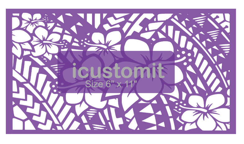 Polynesian Cake Stencil #22