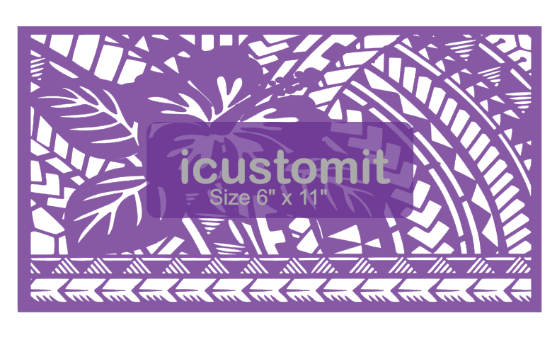 Polynesian Cake Stencil #24