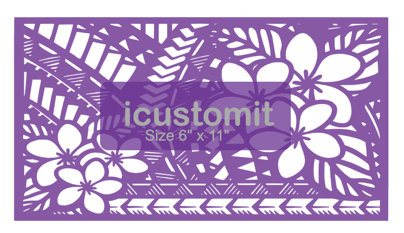 Polynesian Cake Stencil #25