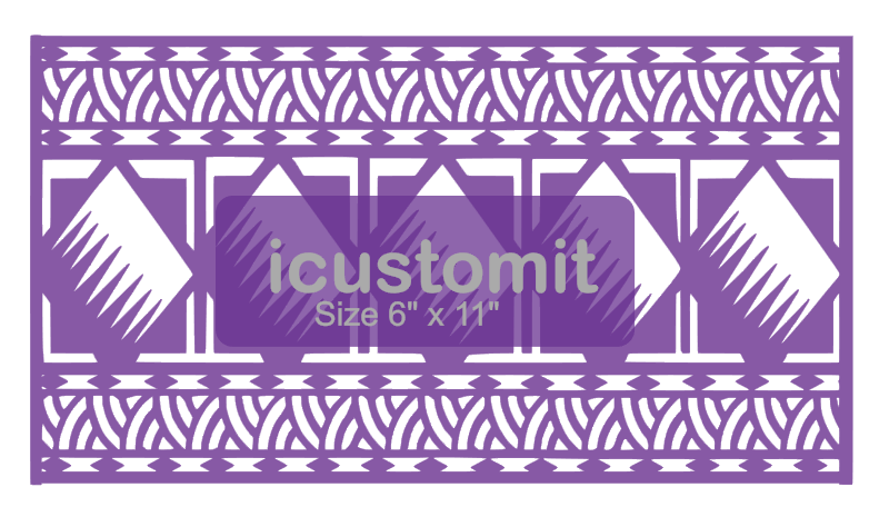Polynesian Cake Stencil #28