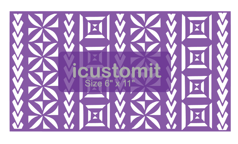 Polynesian Cake Stencil #29