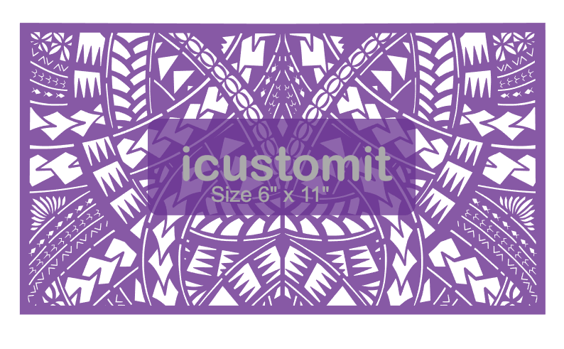 Polynesian Cake Stencil #30