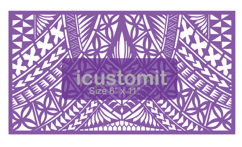 Polynesian Cake Stencil #31