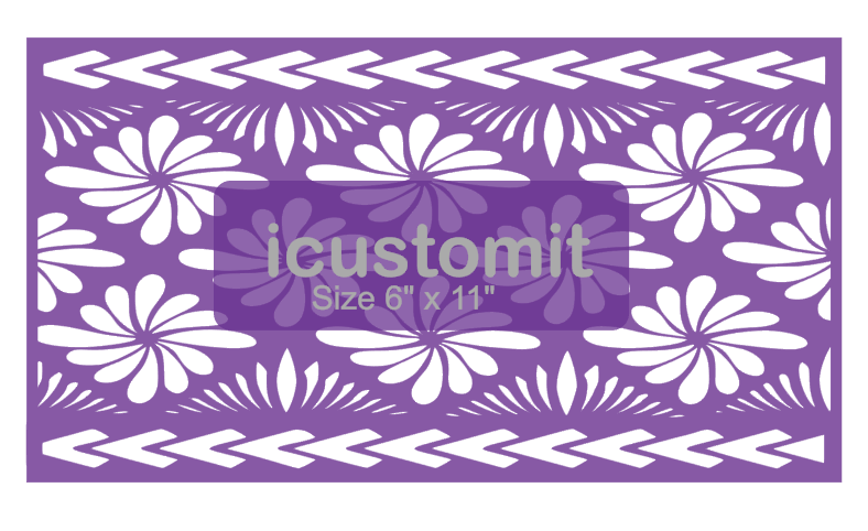 Polynesian Cake Stencil #32