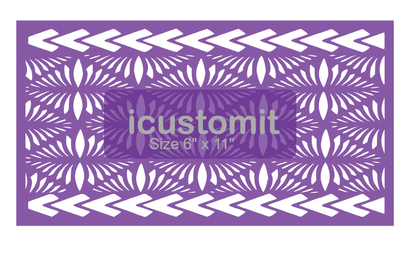 Polynesian Cake Stencil #33