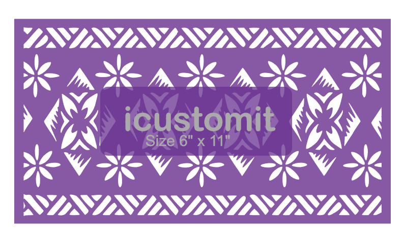Polynesian Cake Stencil #34