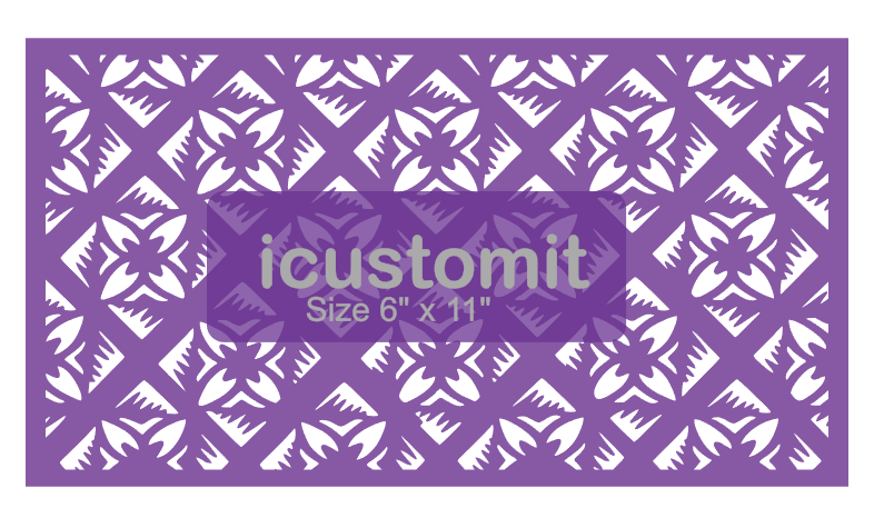 Polynesian Cake Stencil #35