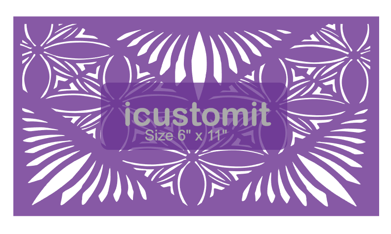 Polynesian Cake Stencil #38