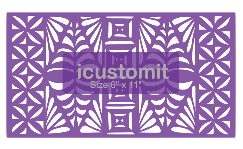 Polynesian Cake Stencil #39