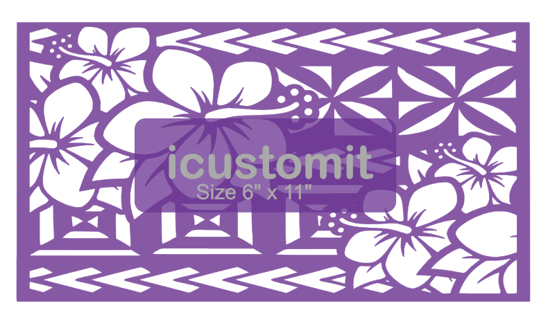 Polynesian Cake Stencil #40