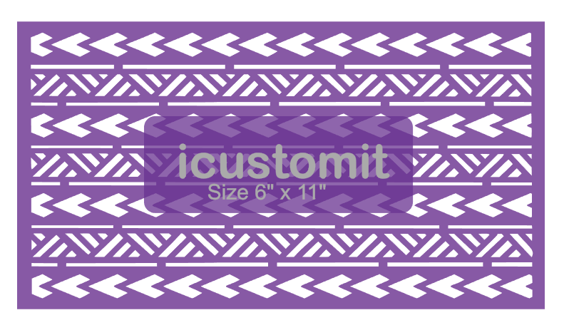 Polynesian Cake Stencil #44