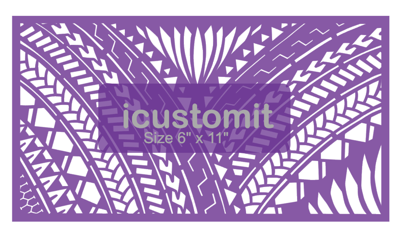 Polynesian Cake Stencil #45