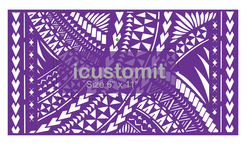 Polynesian Cake Stencil #47