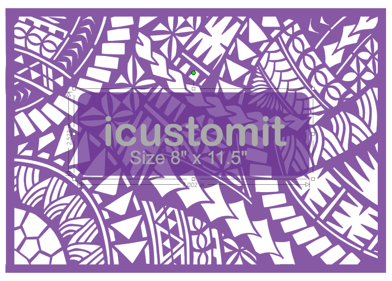 Polynesian Cake Stencil #4
