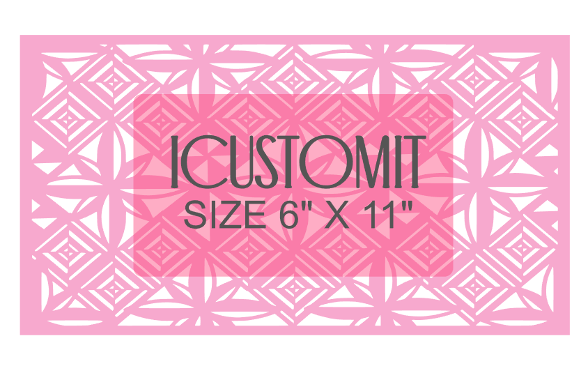 Polynesian Cake Stencil #50