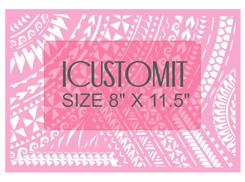Polynesian Cake Stencil #56