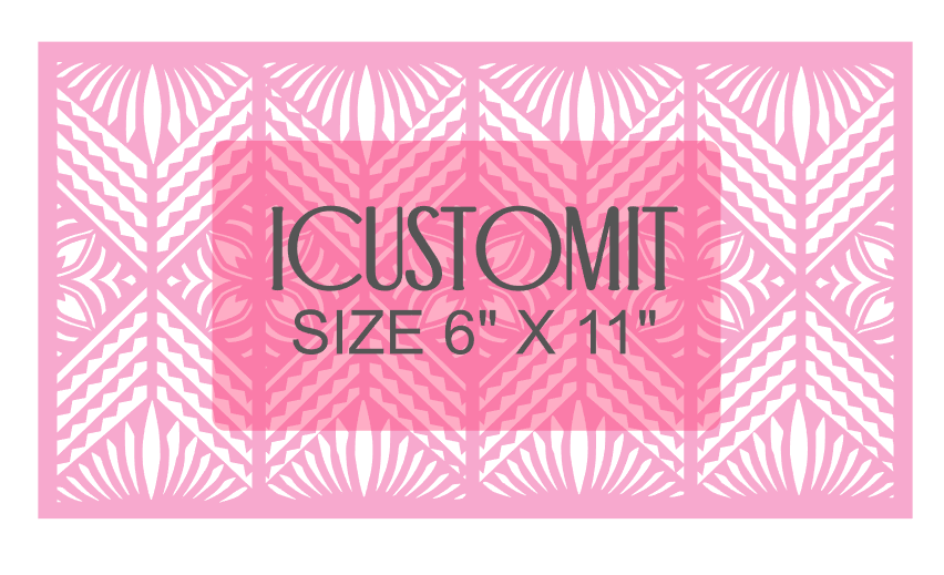 Polynesian Cake Stencil #76