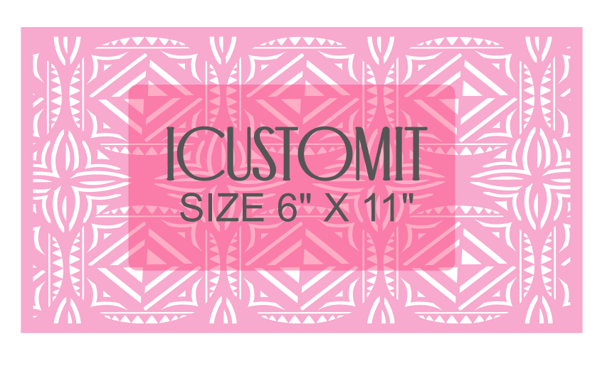 Polynesian Cake Stencil #77