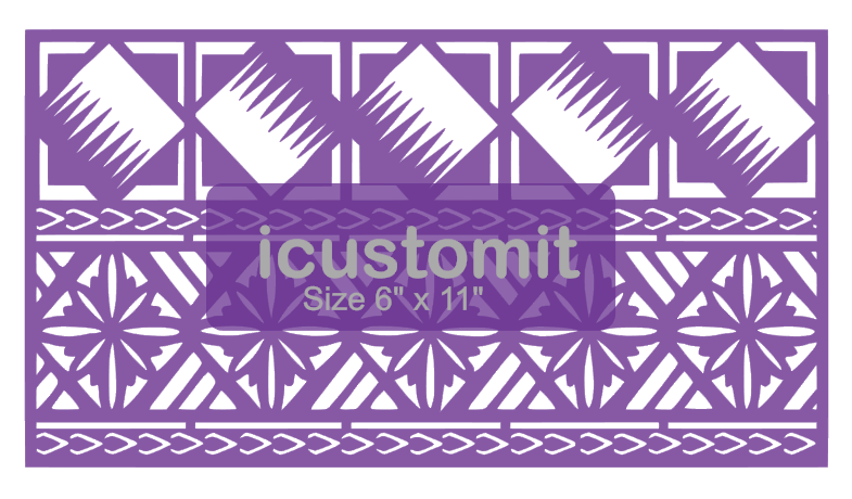 Polynesian Cake Stencil #8