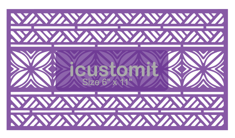 Polynesian Cake Stencil #9