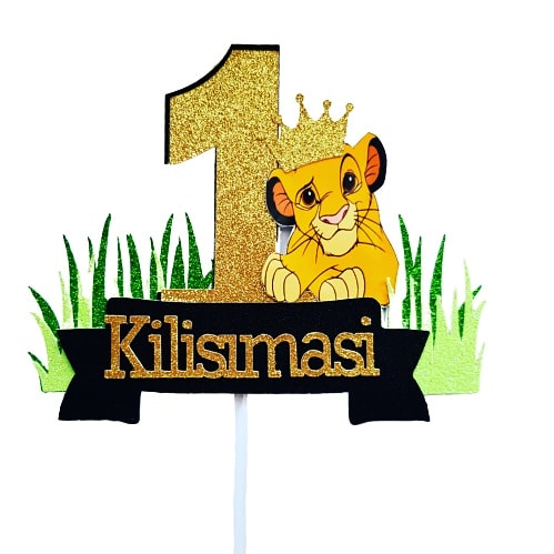 Lion cake topper
