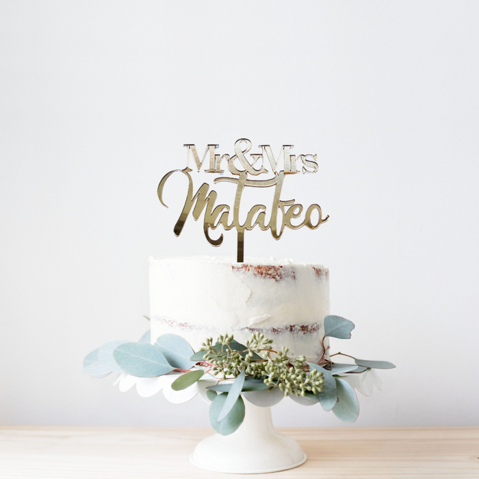 Wedding Acrylic Cake Topper #9