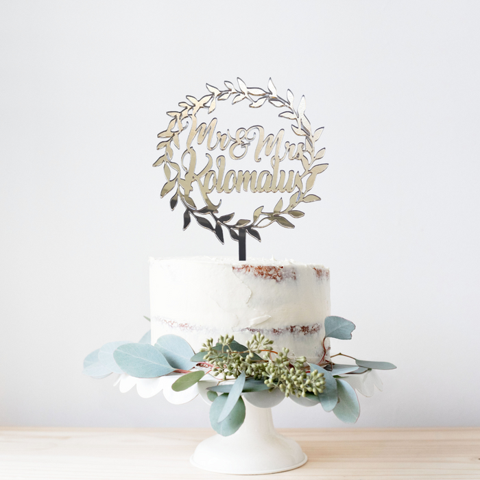 Wedding Acrylic Cake Topper #2