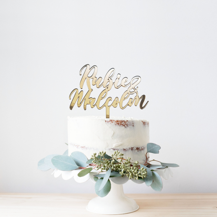 Wedding Acrylic Cake Topper #13