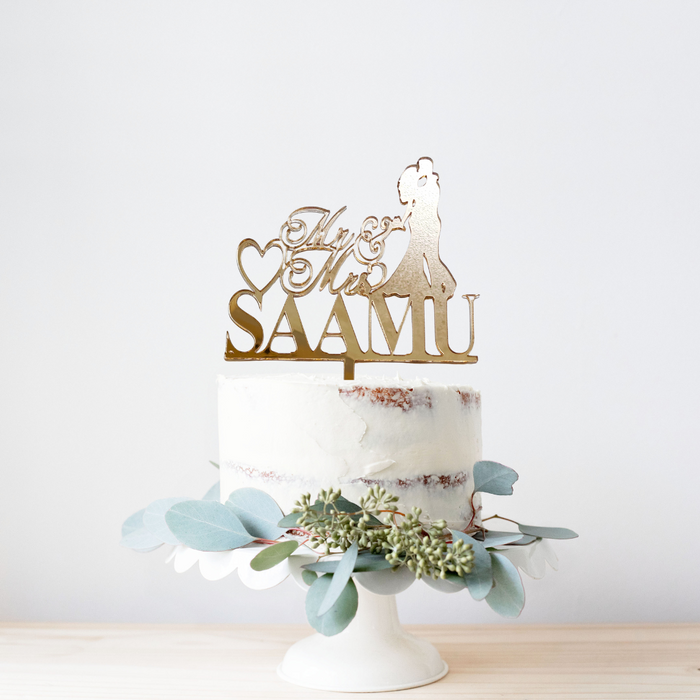 Wedding Acrylic Cake Topper #4