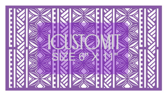 Polynesian Cake Stencil #81