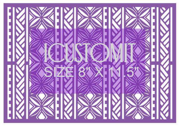 Polynesian Cake Stencil #81
