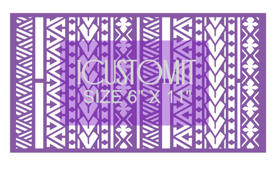 Polynesian Cake Stencil #84