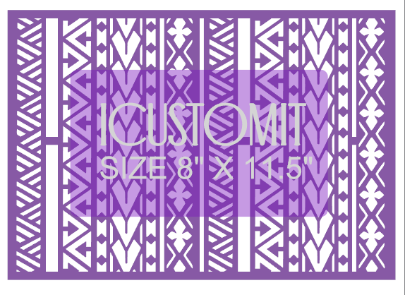 Polynesian Cake Stencil #84