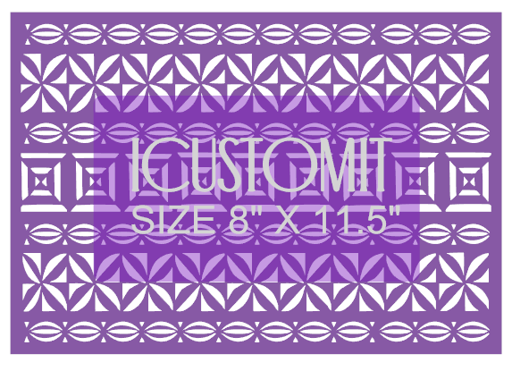 Polynesian Cake Stencil #85