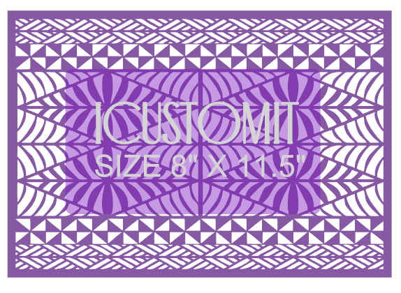 Polynesian Cake Stencil #86
