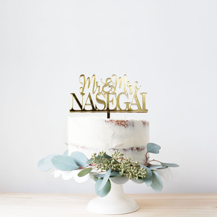 Wedding Acrylic Cake Topper #7