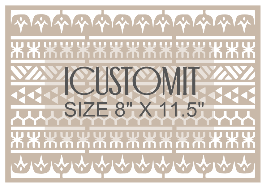 Cook Island Cake Stencil #1