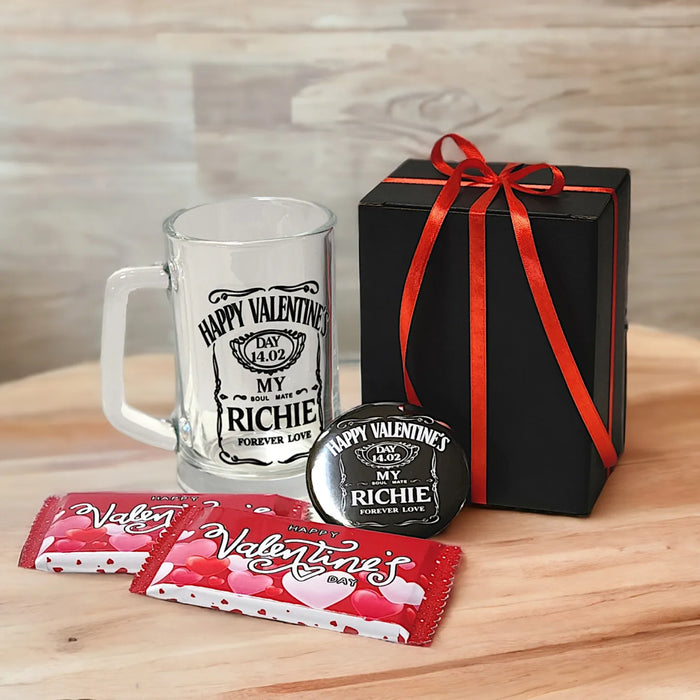 Valentines Beer Glass Gift Pack