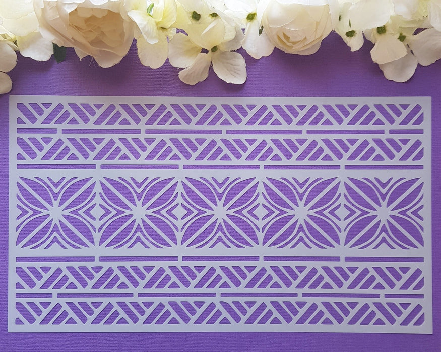 Polynesian Cake Stencil #9